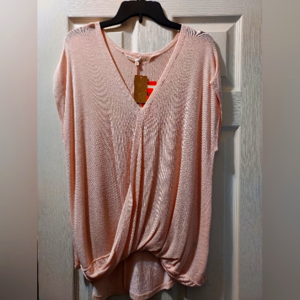 Rachel Roy Blush Draped Top NWT